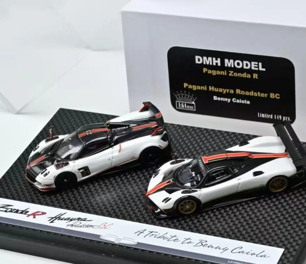 1:64 Scale DMH HEC Limited Edition Pagani Double Car Set Zondar Resin Car Model