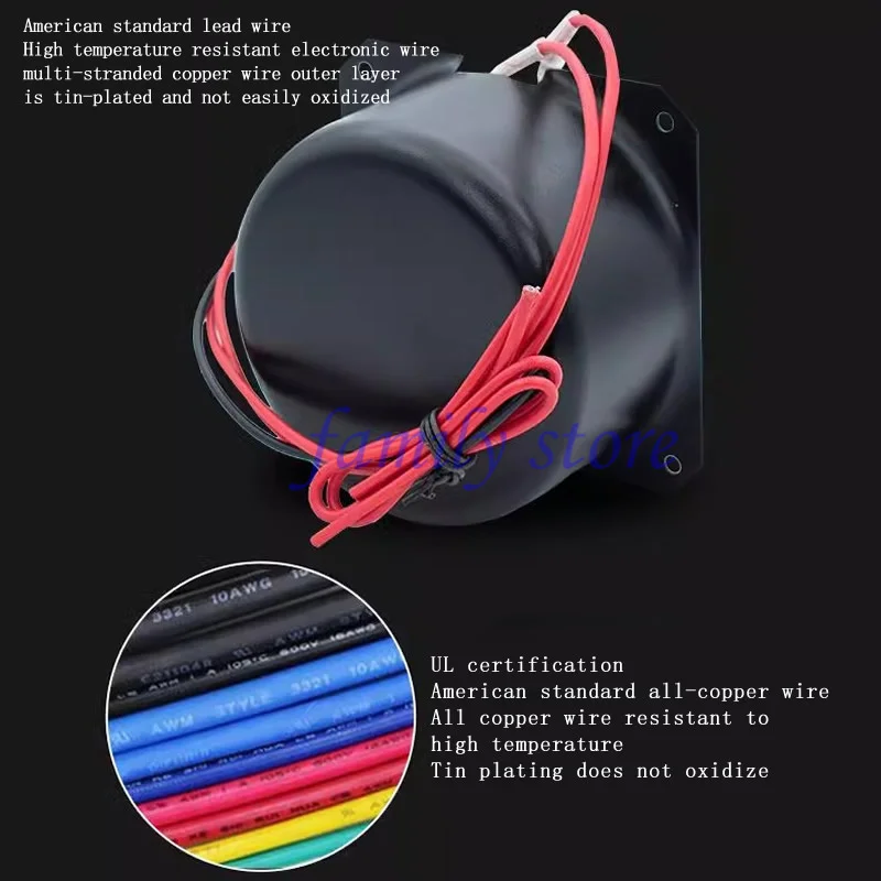 Imagem -05 - Transformador Toroidal High-end para Subwoofer e Alto-falante Transformador de Energia ca 120w Dual 12 15 18 20 22 28v