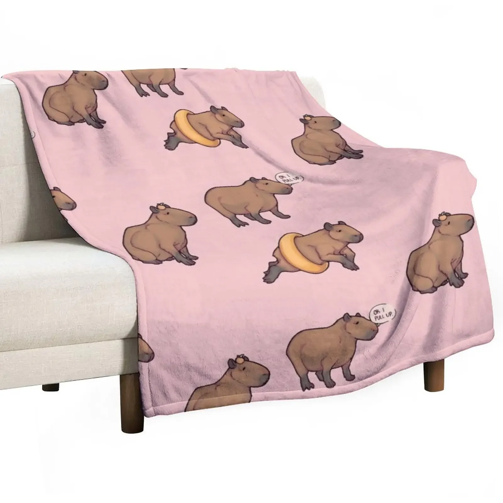 

Capybara Bunch Throw Blanket Warm Large Moving Sofa Throw Blankets