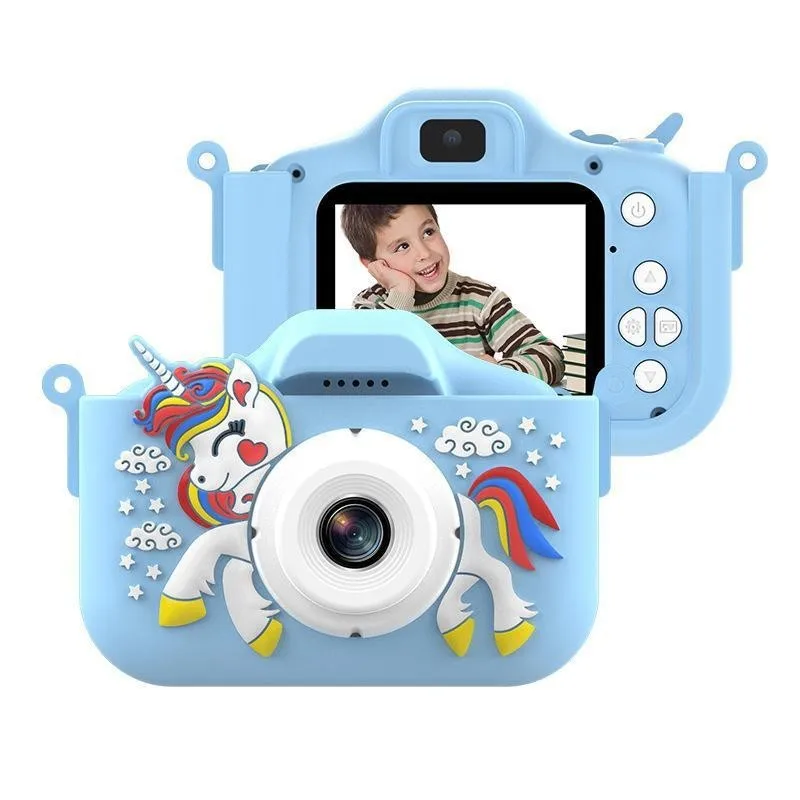 

Unicorn Kids Camera For Toddlers Mini Digital Camera Toys Children AntiDrop 20.0MP Selfie Digital Camera Birthday Christmas Gift