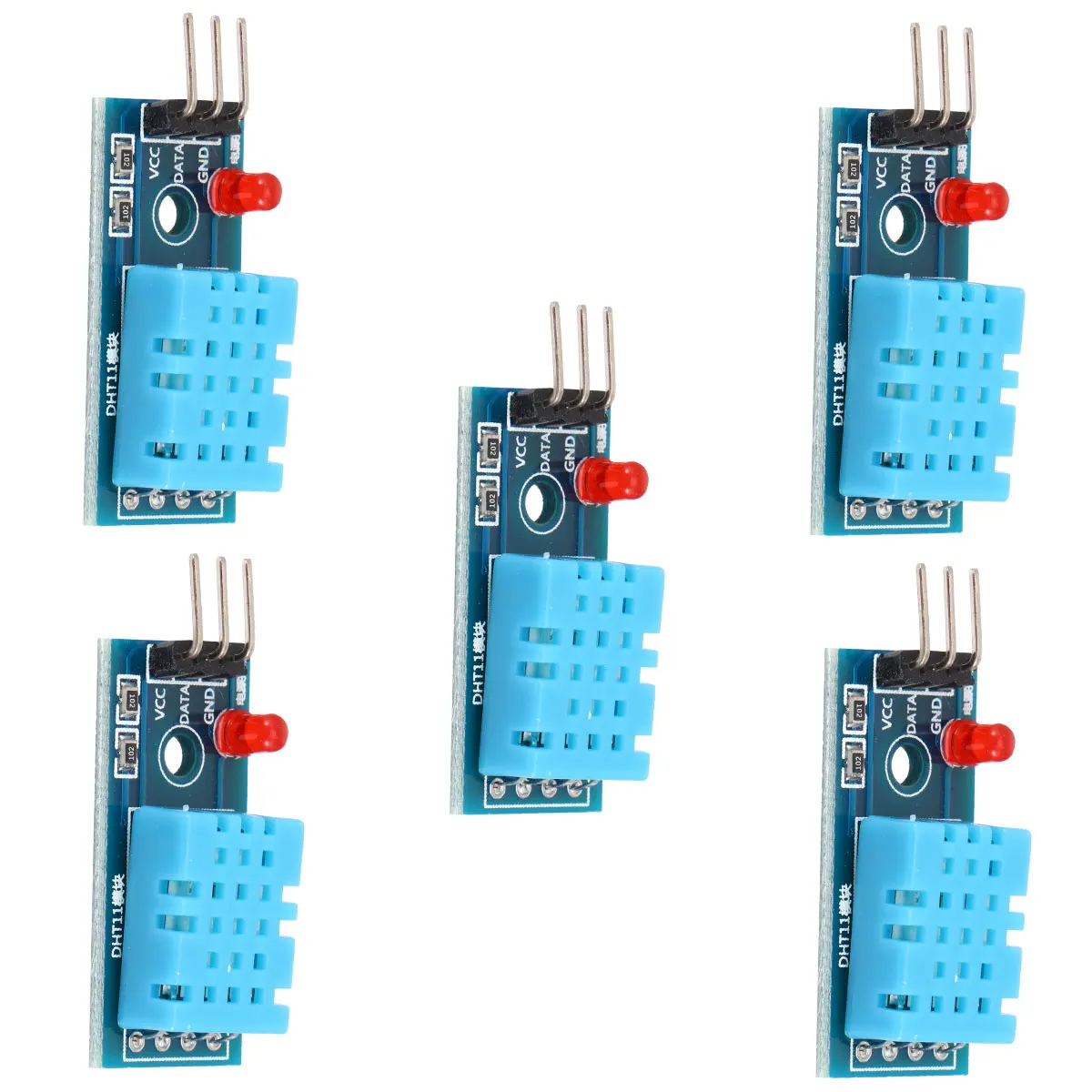 

5pcs Temperature Humidity Module Digital Sensor Electronic Thermostat High Quality Materials Long Service Professional Measuring