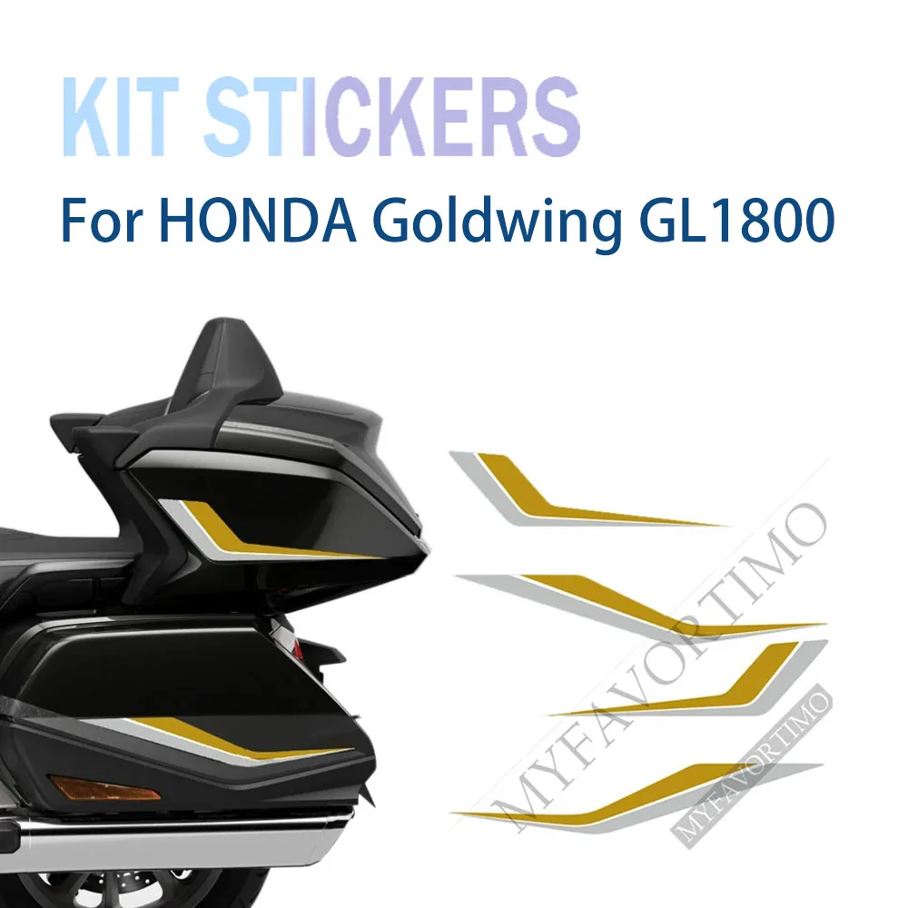 

For HONDA Goldwing GL1800 GL 1800 Tour Kit Stickers Decal Cases Panniers Luggage Trunk Bag Boxs