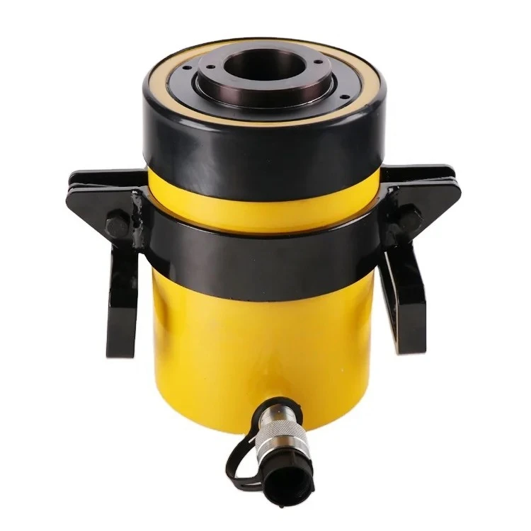 Industrial Heavy Duty Single Acting Center Hole Hollow Hydraulic Cylinder Jack Ram Lifting