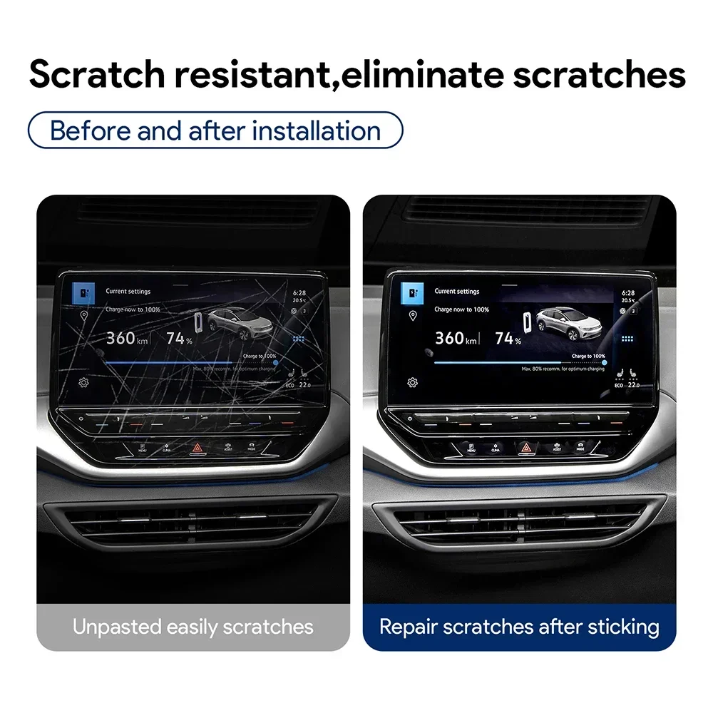 مركز وحدة التحكم والعتاد لوحة الملاحة شاشة بولي TPU الداخلية طبقة رقيقة واقية المضادة للخدش ل Volkswagen VW ID.4 Crozz GTX 2021-2024 #2