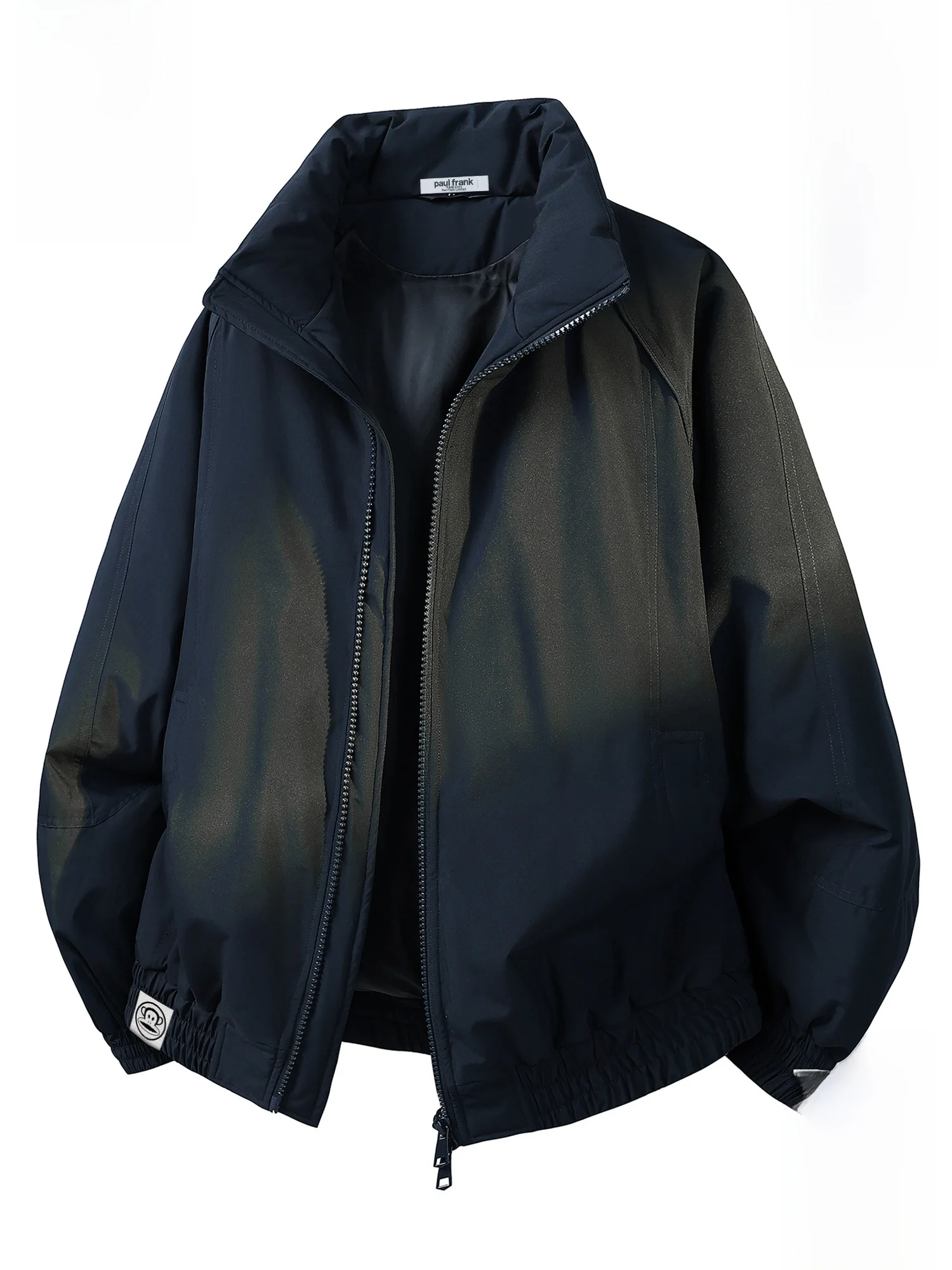 

PaulFrank Thiened Flight Jaet Men's Winter Cotton Coat Warmth Proof Outerwear Polyester Fiber Long Sve Zipper Closure