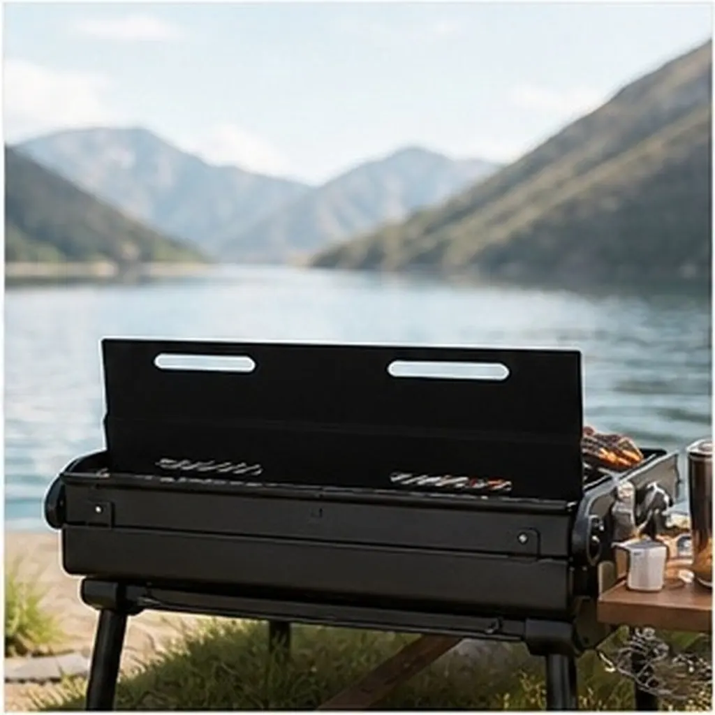 Wind Guard for Microwave Convection Oven Countertop Grill Screen Windshield for Flat Stove Griddle Stove Top Griddle