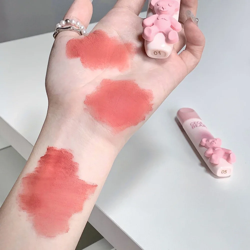 ヌードマット口紅防水リップスティック色褪せない長期的なノンスティックカップ色褪せしにくいリップグロス口紅メイク