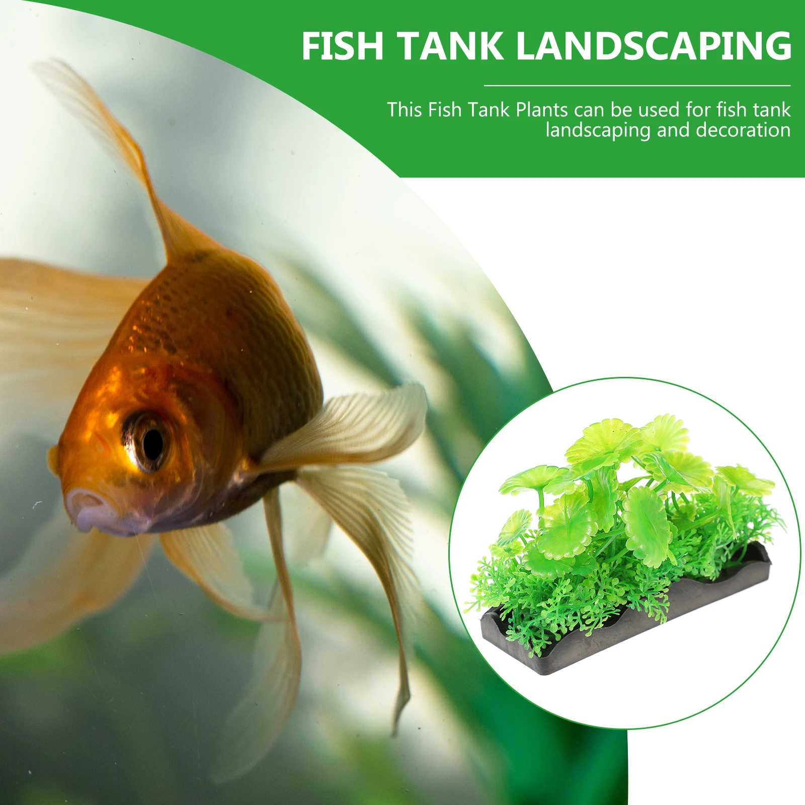 

3pcs Plastic Flower Grass Decoration Fish Tank Fake Aquarium Plants Sturdy Realistic Durable Small Compact Fade Resistant