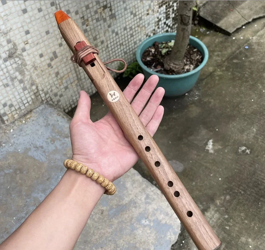 Flauta de madera nativa americana, instrumento fácil de soplar y tocar para estudiantes, flauta Vertical de rendimiento Profional, regalo para adultos