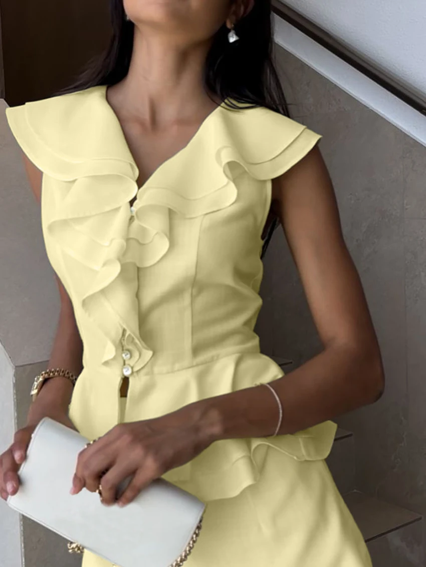 Marthaqiqi Casual Ladies Nightgown 2 Piece Suit Sexy V-Neck Pajama Sleeveless Nightwear Shorts Cotton Autumn Femme Sleepwear Set