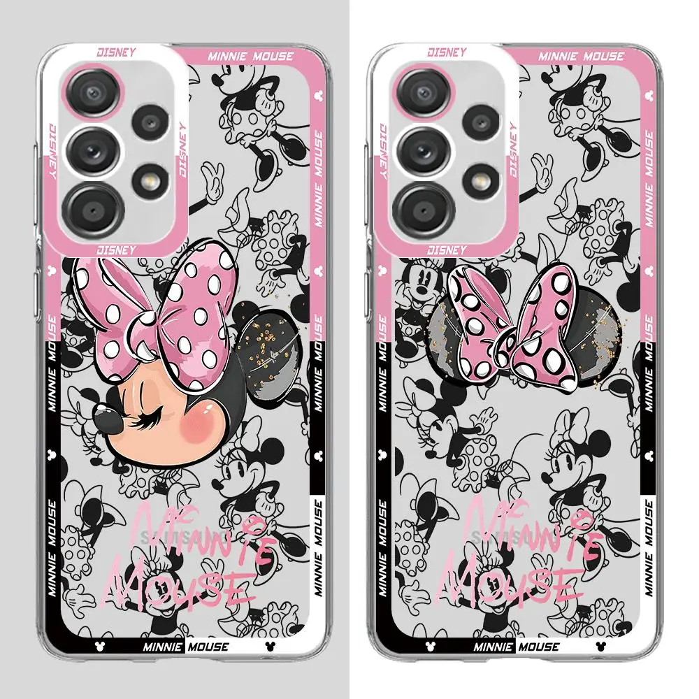 Disney Mickey Minnie Mouse phone Case for Samsung Galaxy A52 A42 A33 A12 A73 A32 A52s A22 A21s A13 A23 A53 A72 5G Cover