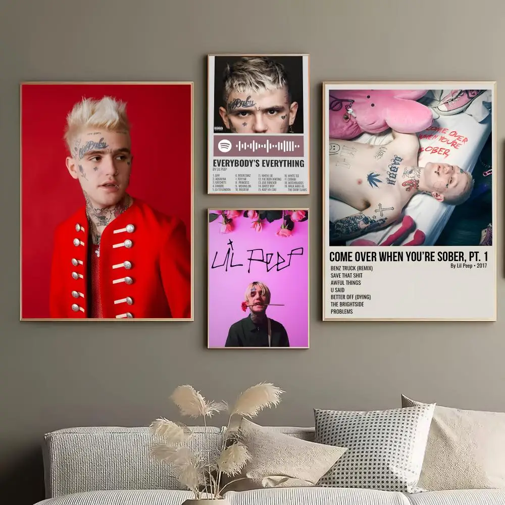 Music Rapper L-Lil P-Peep Fast Home Styling Simple Visual Upgrade Wall Upgrade Warm Visual Focus Trendy Wall Makeover Poster