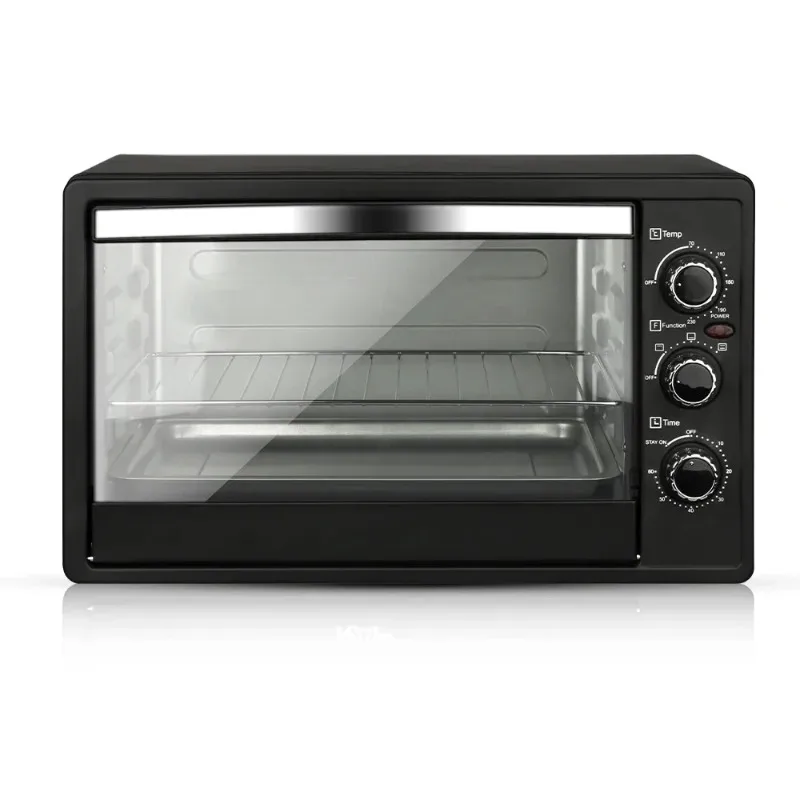 Electric Oven Large Capacity Multifunctional Visible Baking Home Smart Cake and Breakfast Make Pizza Making Electric Toast Oven