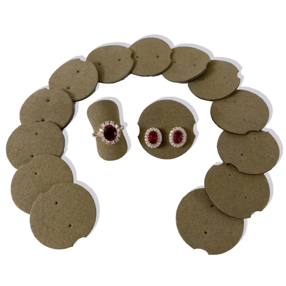 

12Pcs Multifunctional Rings Display Pads Simple Round Earrings Display Rack Jewelry Packaging Organizer Round Ring Stand Gift