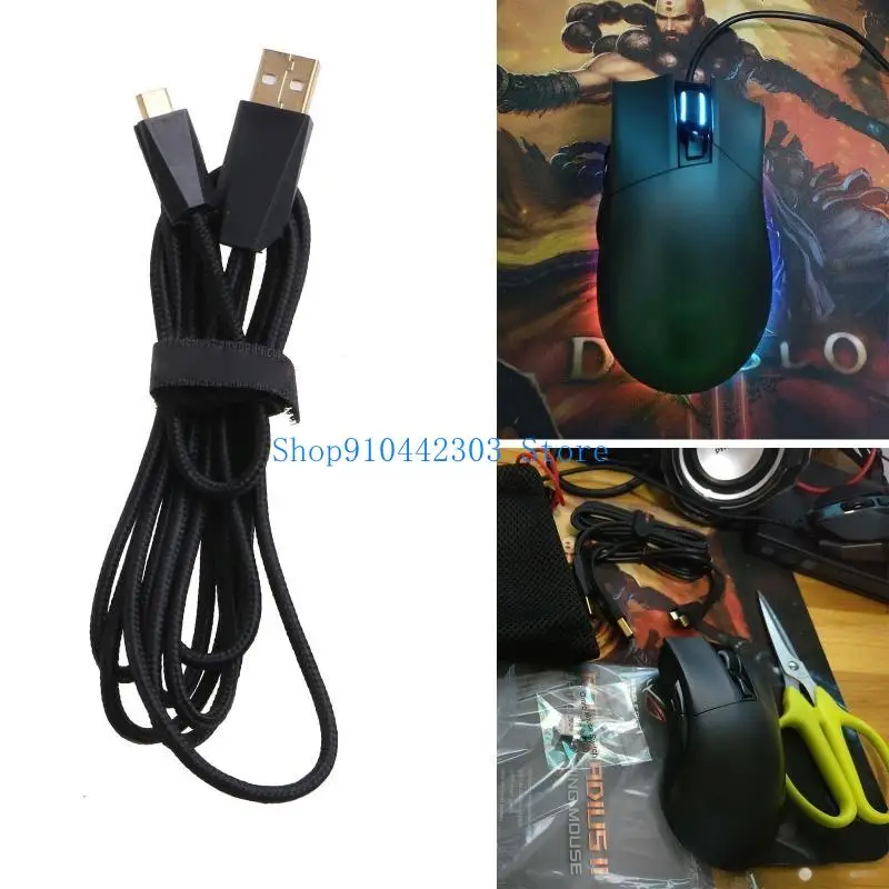 

652F USB Cable Replacement Repair Parts for ROG STRIX for FUSION 300 500 700 Headphon