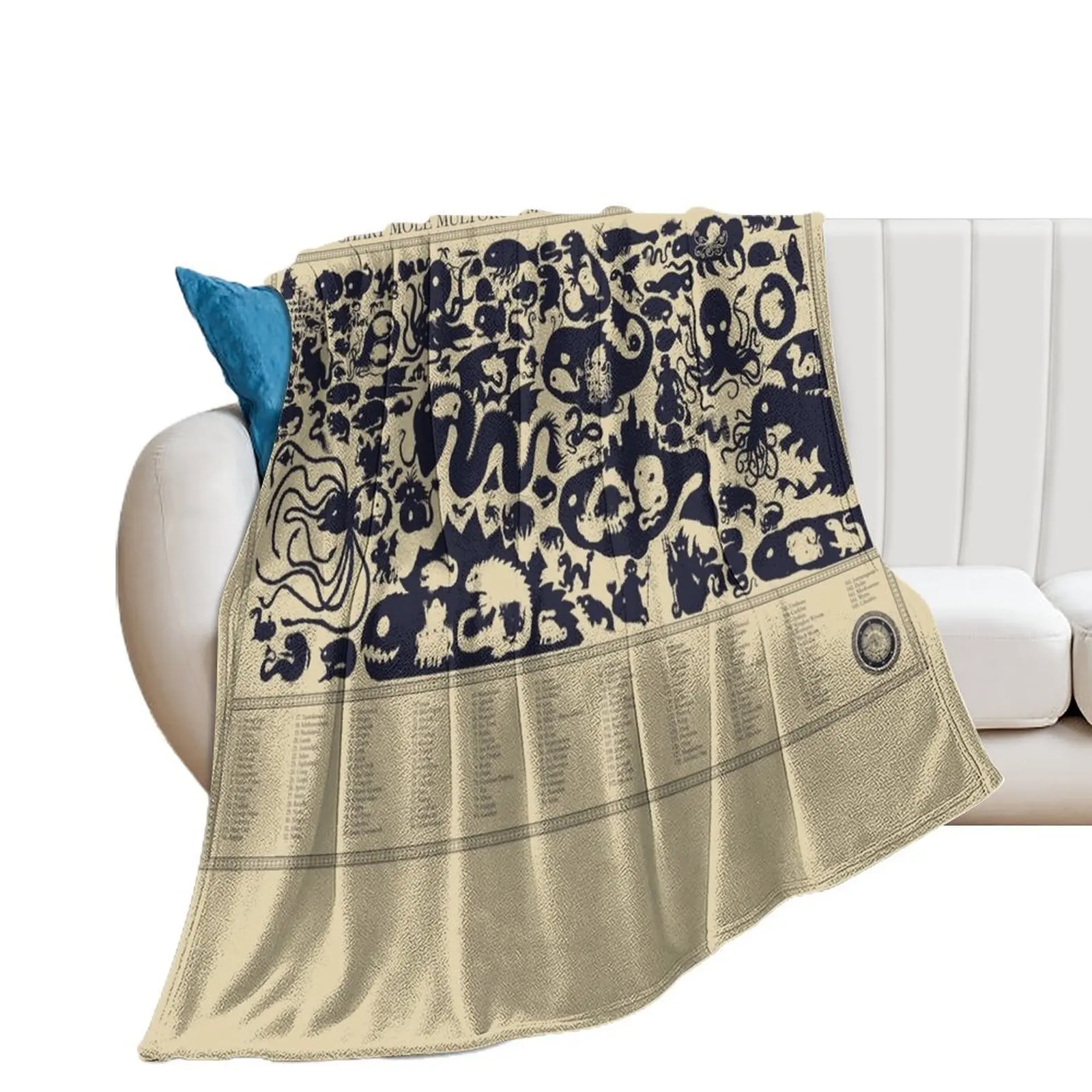 

Size Chart of Sea Monsters Throw Blanket Comforter Furrys Soft manga Blankets