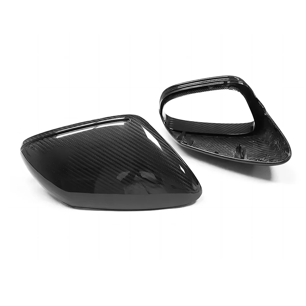 Replacement Rearview Side Mirror Covers Cap For Porsche 19-23 911 992 Carrera 4 S 4S GTS J1 Taycan Dry Carbon Fiber Shell