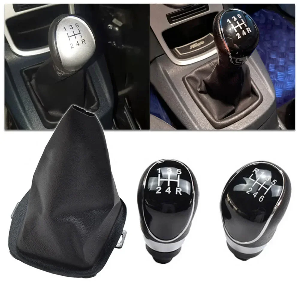 

Shift Knob Enhancement Dust Jacket Shift Knob Cover Black Easy Installation Non-Deformation Design Personalized Look For Ford
