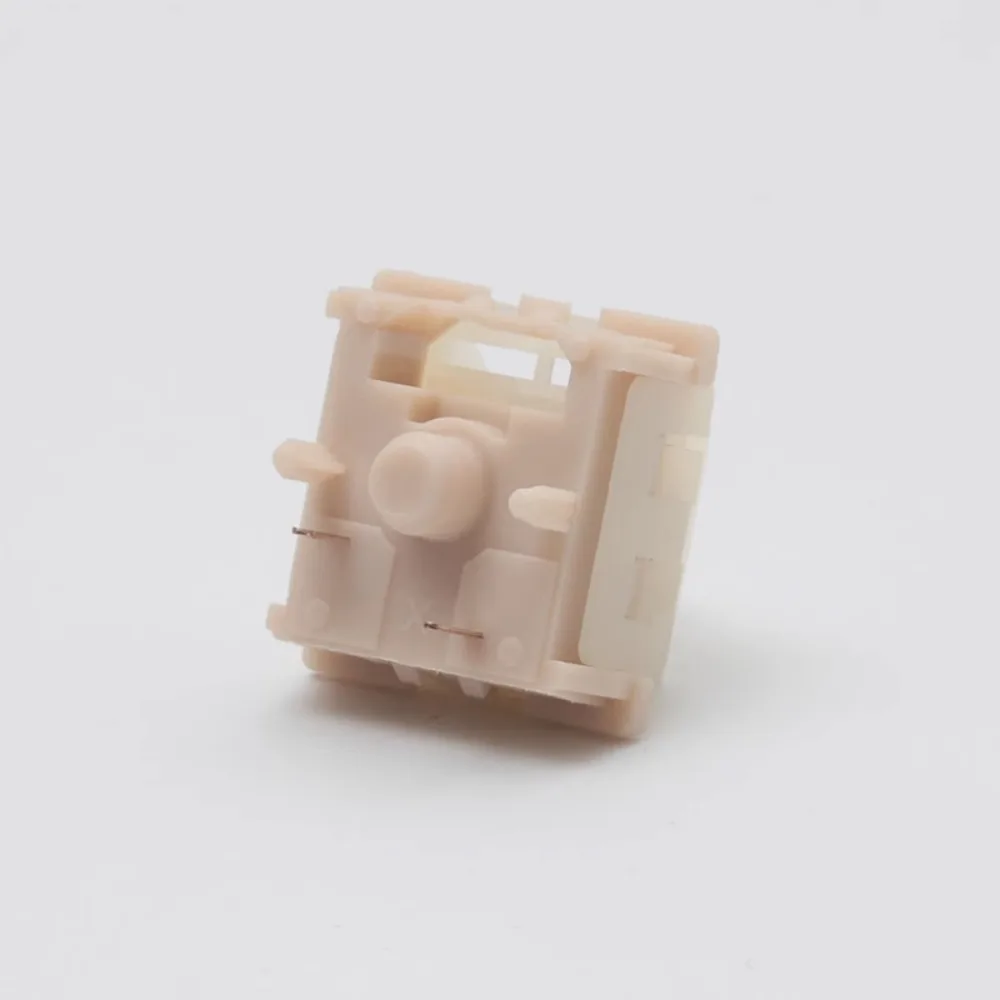 68/100 Pcs Coconut Latte Shaft Body HIFI Mahjong Sound For Customization Mechanical Keyboard Shaft Five Leg Linear MX Shaft