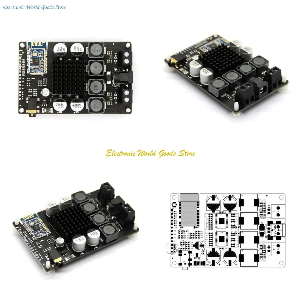 

A3PD Bluetooth-совместимый 5.0 модули усилителя Presiver Power Modules 2x100 Вт/80 Вт.