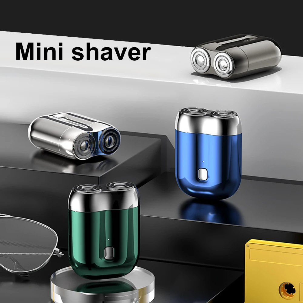 INSMART Mini Electric Shavers Portable Razor Men Type-C Rechargeable Shaving Beard Machine Trimmer Dry Wet Shaving Washable