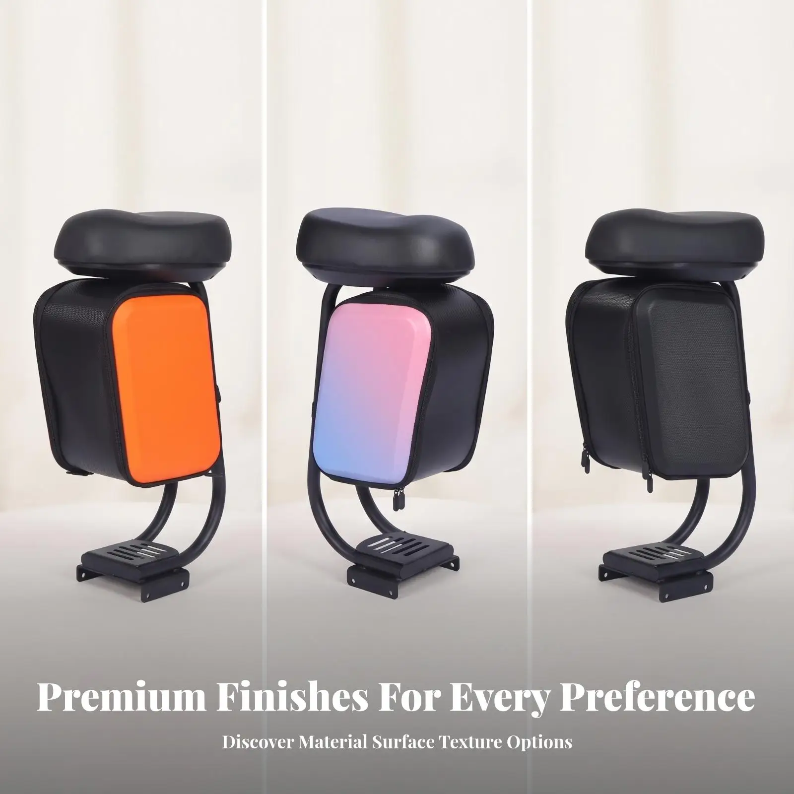 Seat with Storage Bag | Comfortable, Ergonomic Seat Assembly, for Daily Commuting