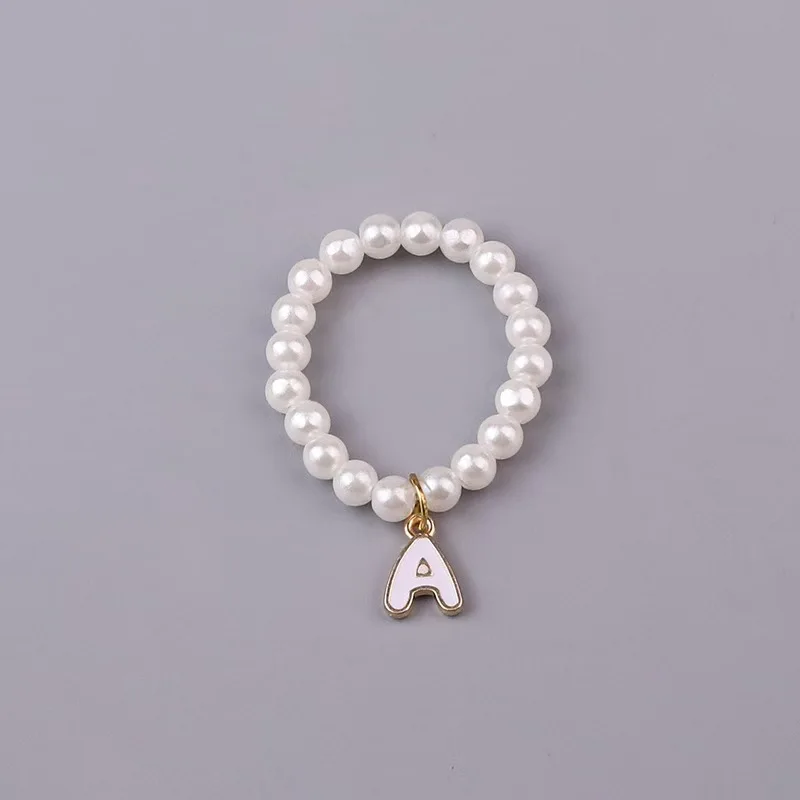 Pearl Necklace with 26 Alphabet Letters Compatible with Labubu Mini 4.0 4th Generation