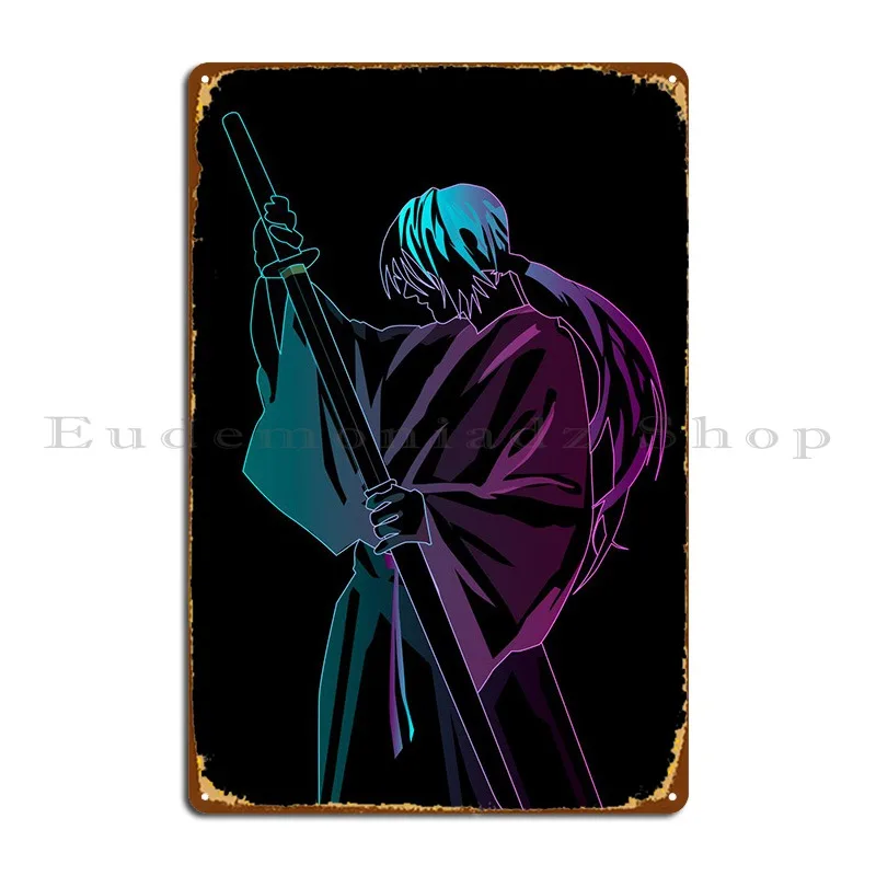 Rurouni Kenshin Rgb Metal Sign Plaques Funny Cinema Cinema Designs Wall Pub Tin Sign Poster