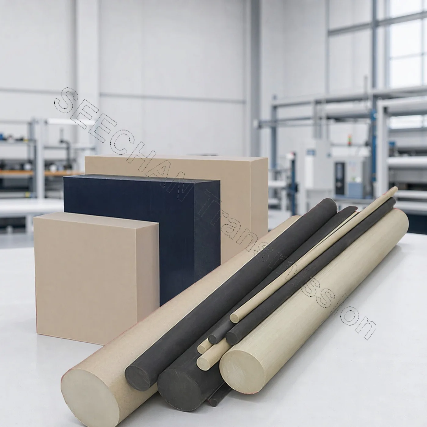 1Pcs Diameter 10mm - 50mm PPS Round Rod Polyphenylene Sulfide Engineering Plastic Bar Heat Resistant Natural and Black