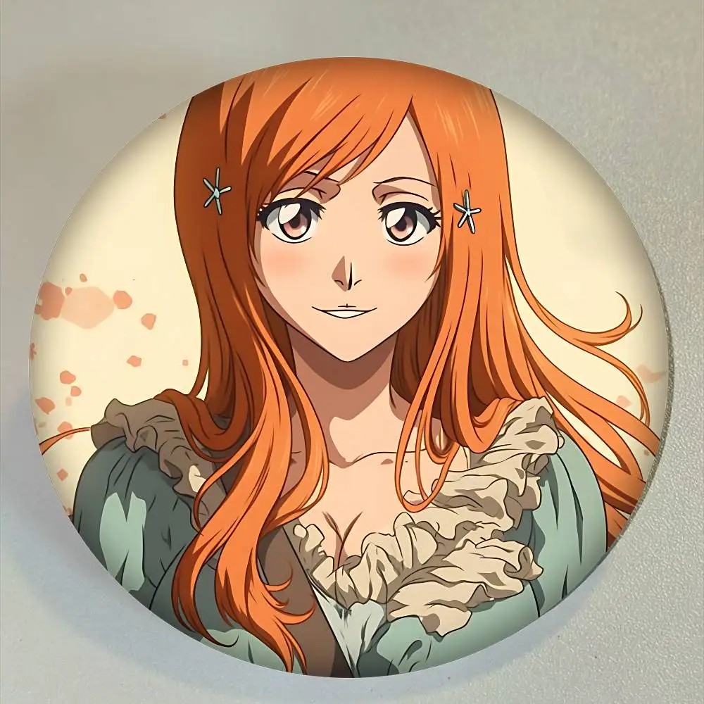 Inoue Orihime صفيح لينة زر دبوس بروش شارة معدنية مخصصة مجوهرات اكسسوارات قبعة حقيبة التلبيب