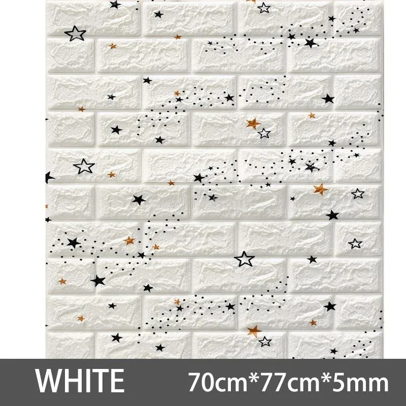 Wallpaper Self-adhesive Anti-collision Soft Package 3d Three-dimensional Wall Sticker Cement Decoration Waterproof Sticker E2