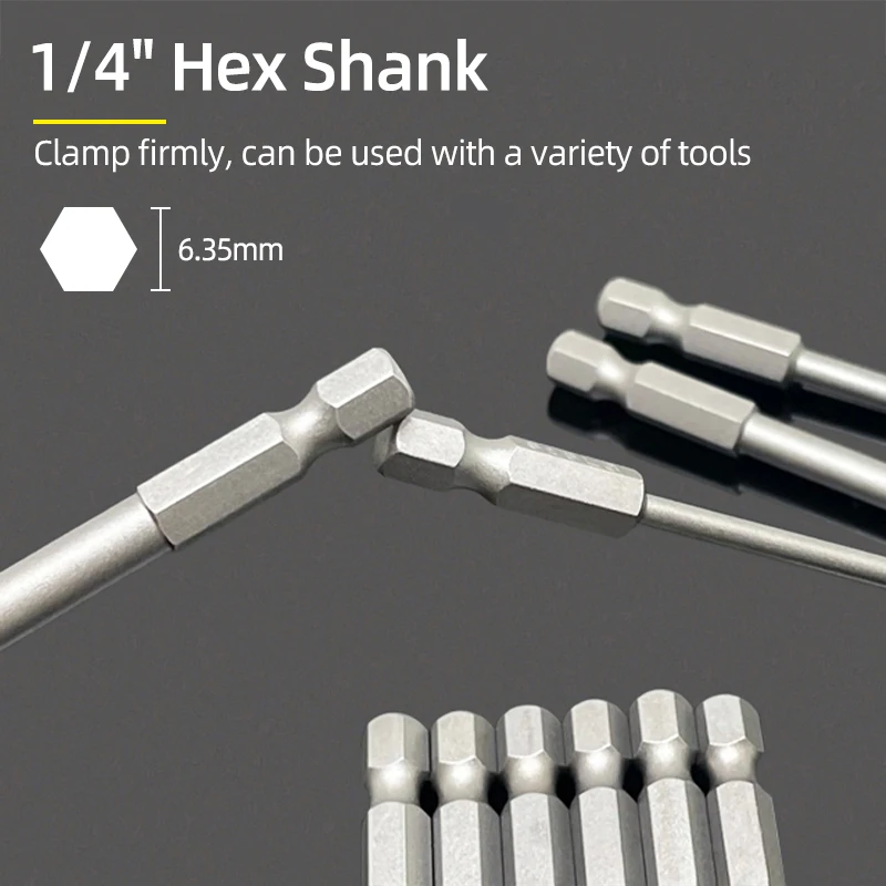 Pentagonal Screwdriver Bit Set With Hole 1/4" Hex Security Torx Drill Bits Magnetic 50mm S2 Steel Electric Drill Hand Tools view 4