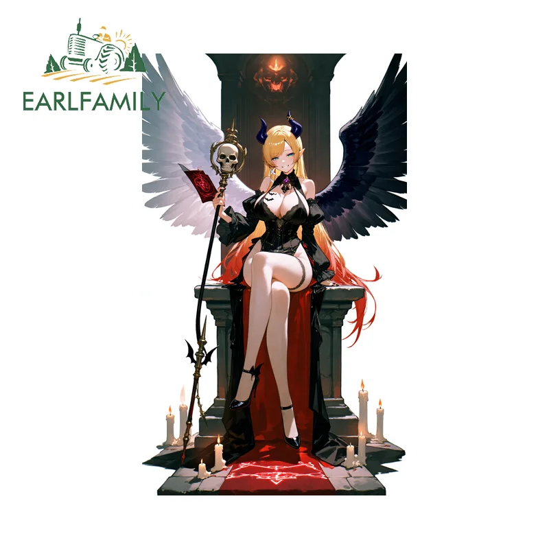 

EARLFAMILY Queen Halloween Girl Personality Creative Stickers Attractive Personality Decal Waterproof Campervan Accessories