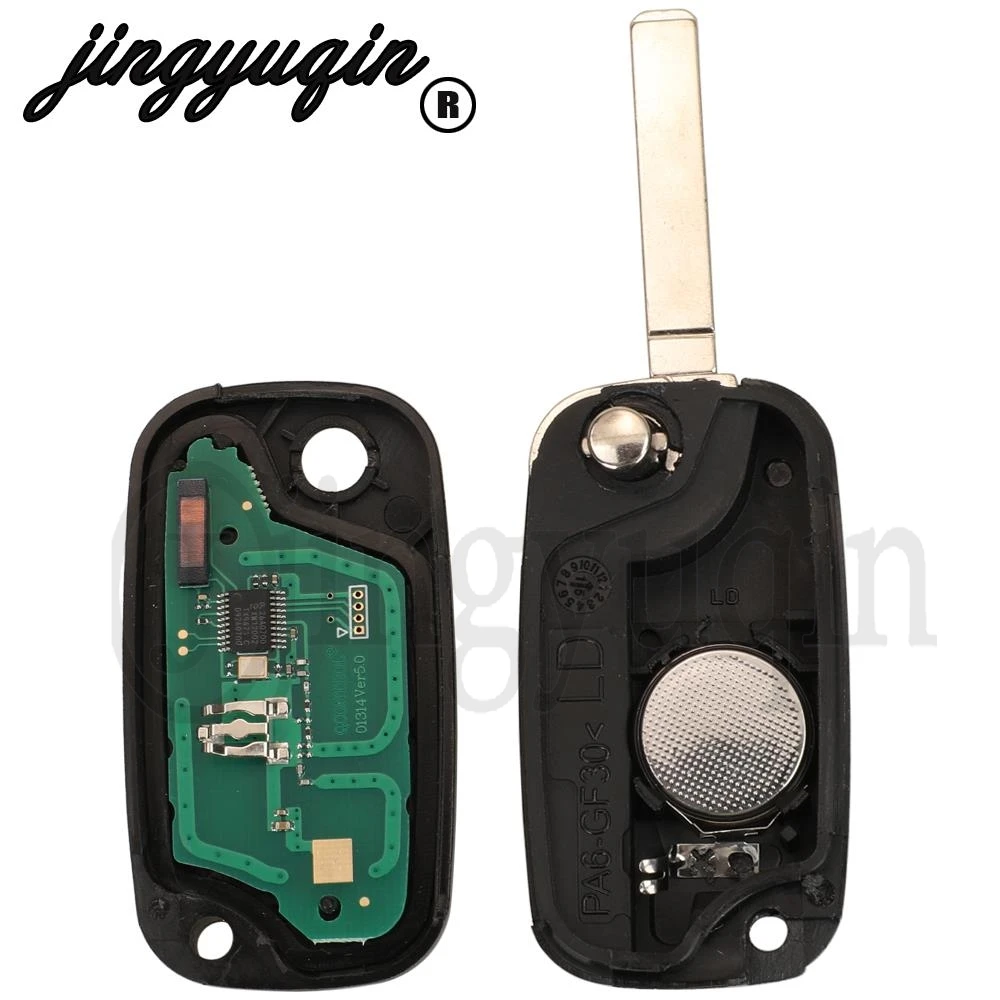 jingyuqin Oryginalny pilot zdalnego sterowania 433 MHz ASK do Mercedes Benz Smart Fortwo 453 Forfour Citan PCF7961 Chip Fob 2/3 Przycisk