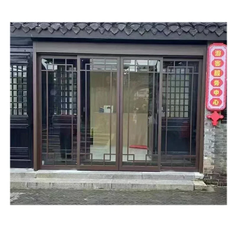 oredy slide door glass aluminum automatic open door system with microwave motion sensor