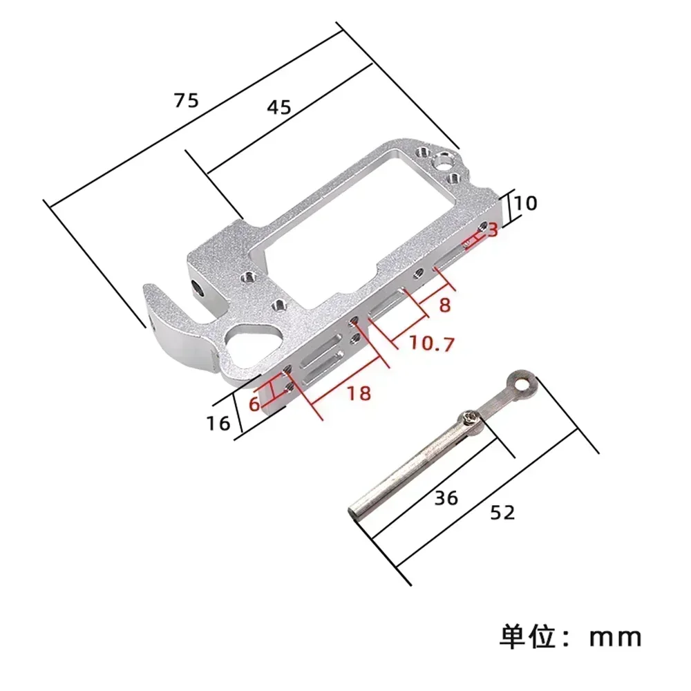 Interruttore servo parabolico Dispositivo di lancio aereo Dispenser di coppia di grandi dimensioni + Servo braccio in metallo 25T per modello di auto RC Drone Heli Multicopter