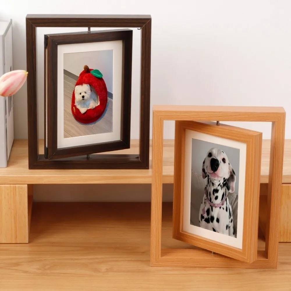 

Creativity Wooden Pet Memorial Frame Double Sided Detachable Pet Photo Frame Durable DIY Pet Frame Sympathy Gift