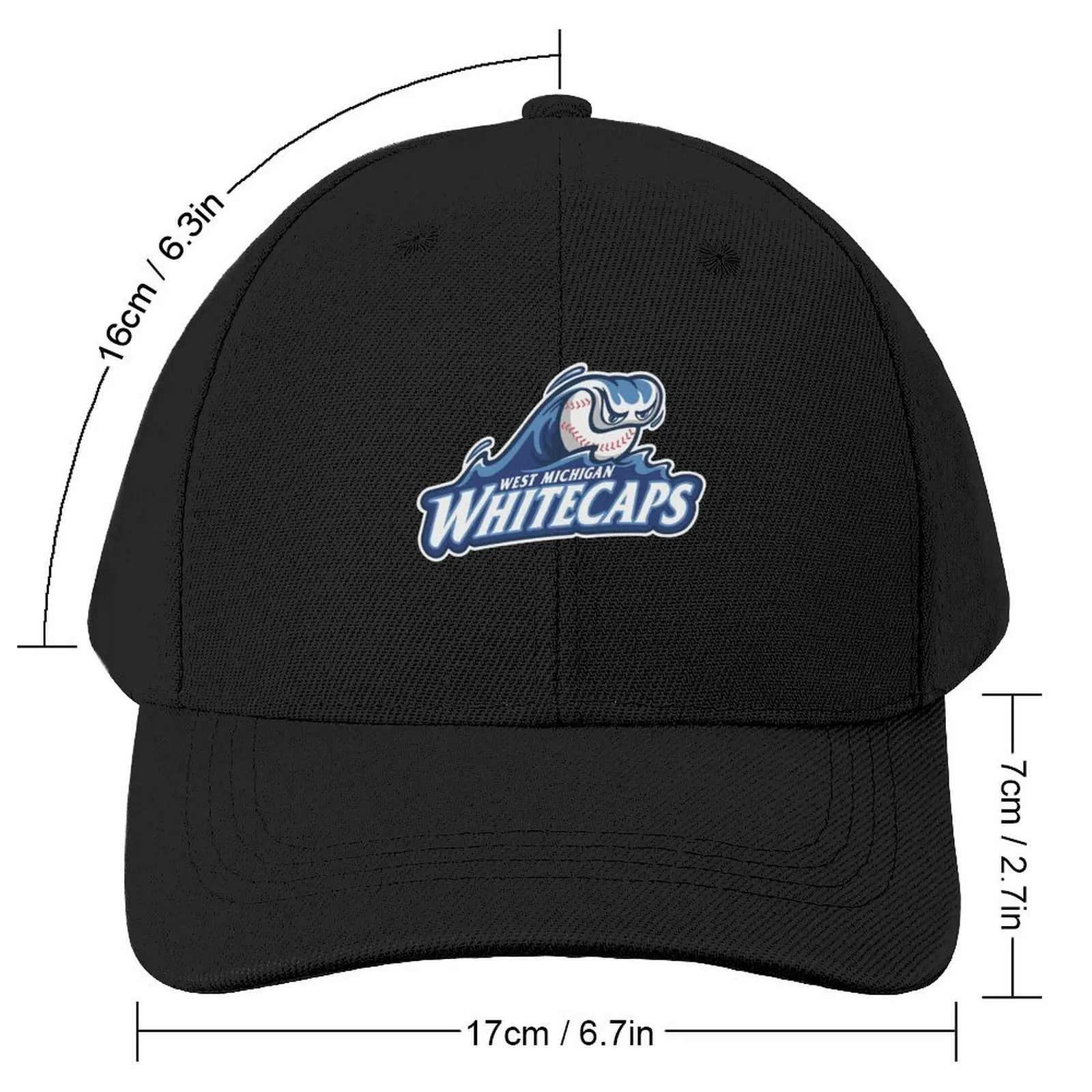 The-West-Michigan-Whitecaps-Baseball Logo Baseball Cap dad hat fishing hat Sun Cap Military Cap Man Men Luxury Brand Women's