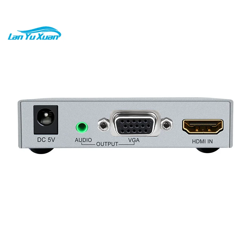 DTECH Mini HD 1080p Audio and Video signal Transmission HDMI to VGA Converter HDMI to VGA Adapter with Audio Output