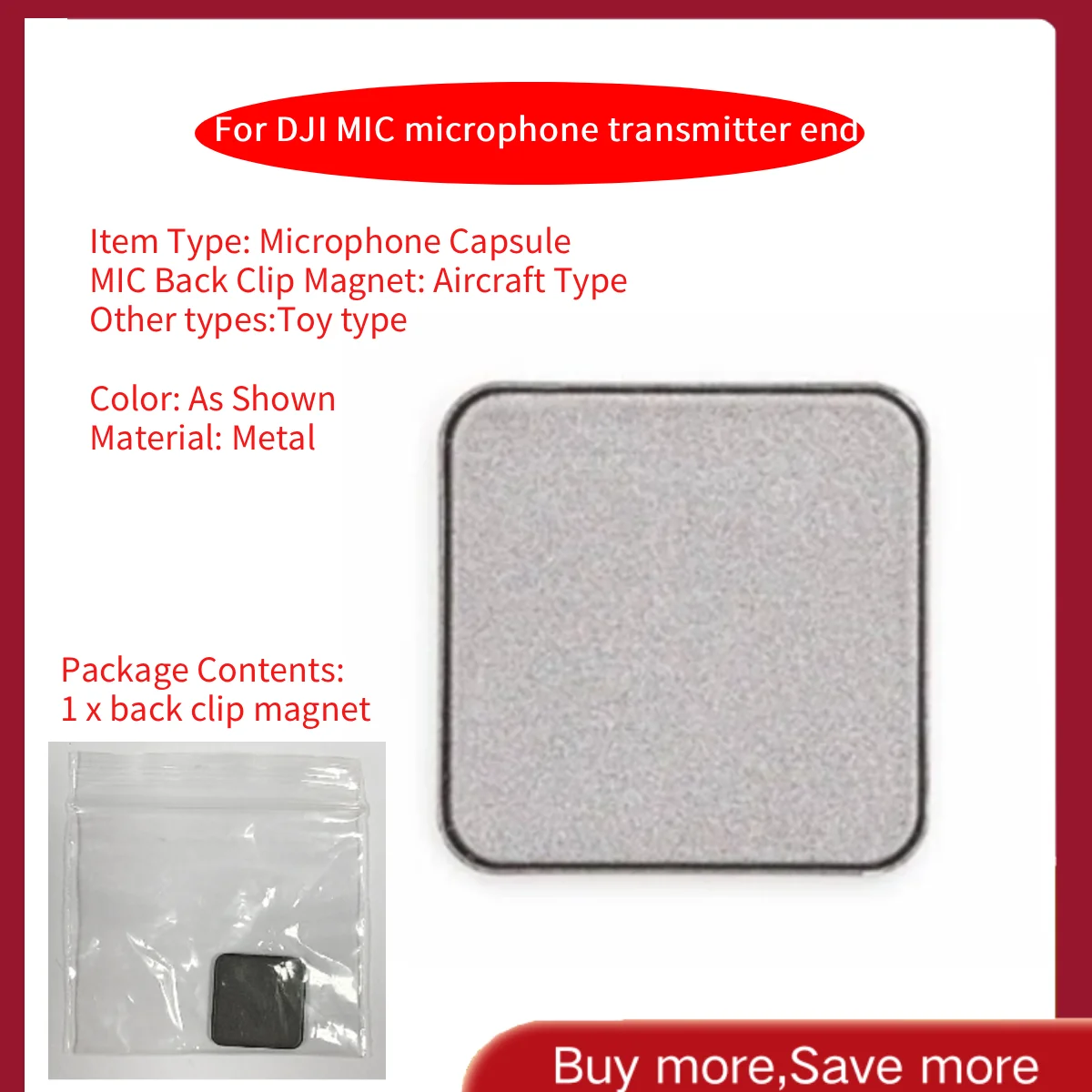 AAAE Voor DJI MIC Microfoon Zender Einde Achterclip Magneet Kleine Bij Grote Magnetische Bevestigingsaccessoires