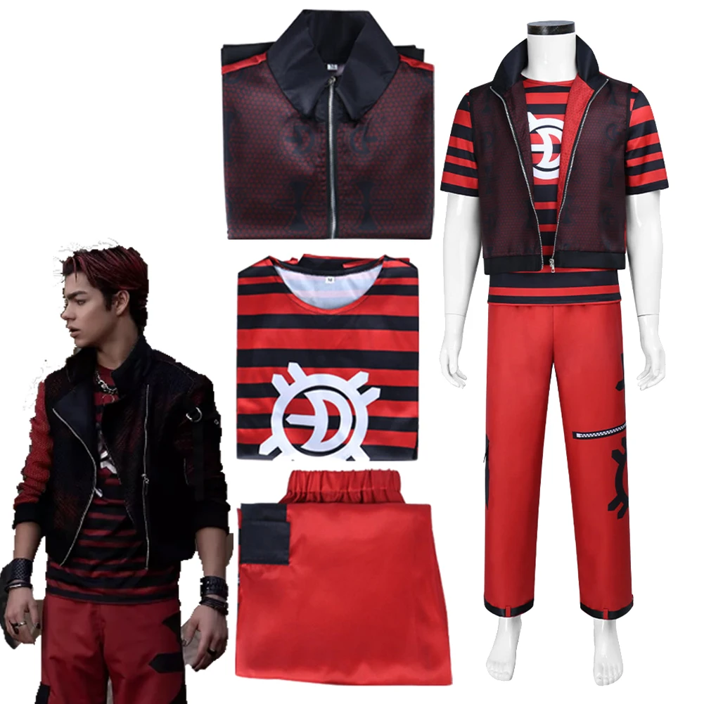 

2025 TV Zombies 4 Cosplay Victors Clothes T-shirt Pants Party Disguise Halloween For Men RolePlay Costume Carnival Outfits Suits