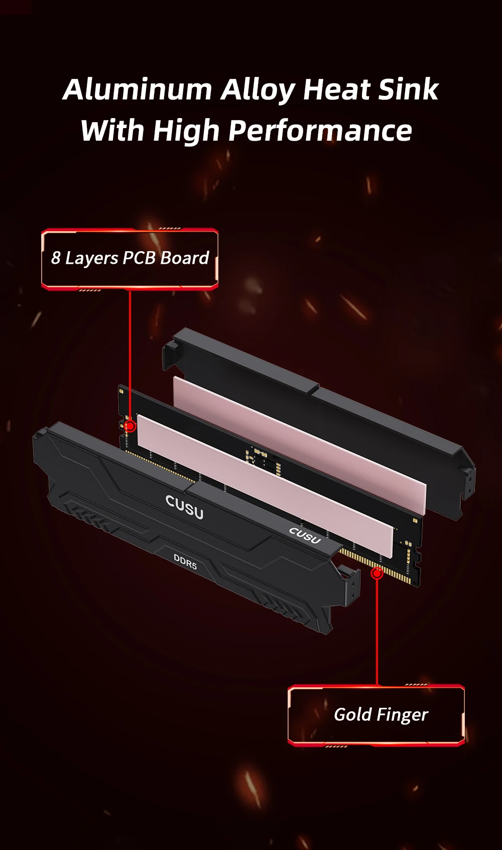 CUSU DDR5 32GB 16GBx2 6000MHz 램 데스크탑 UDIMM