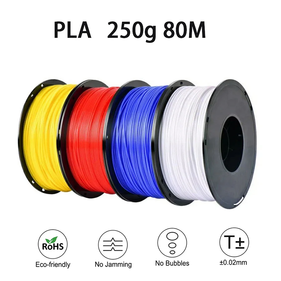 Easythreed 3D Printing  Filament PLA 250g Length 80M  Diameter 1.75mm  FDM Printer Material