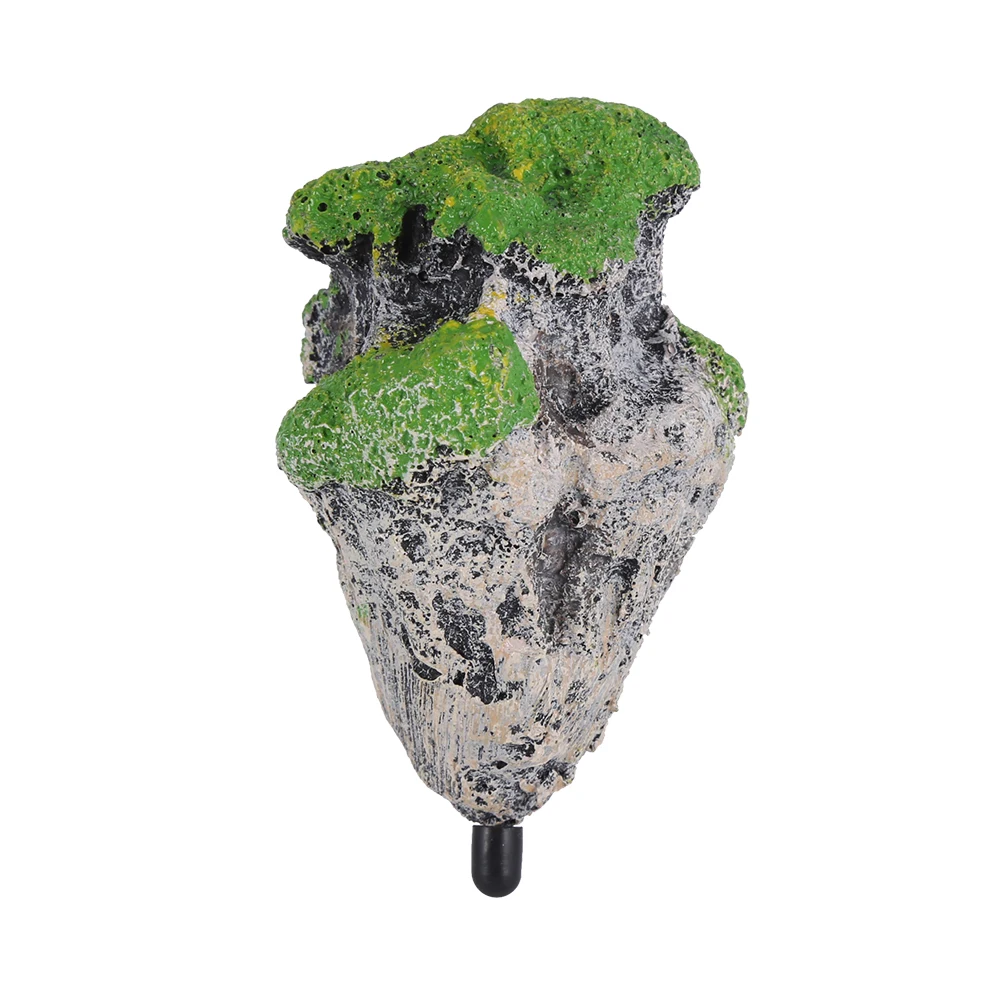 Aquarium Fish Tank Floating Rocks Ornament Landscape Moss Suspended Stone Decoration