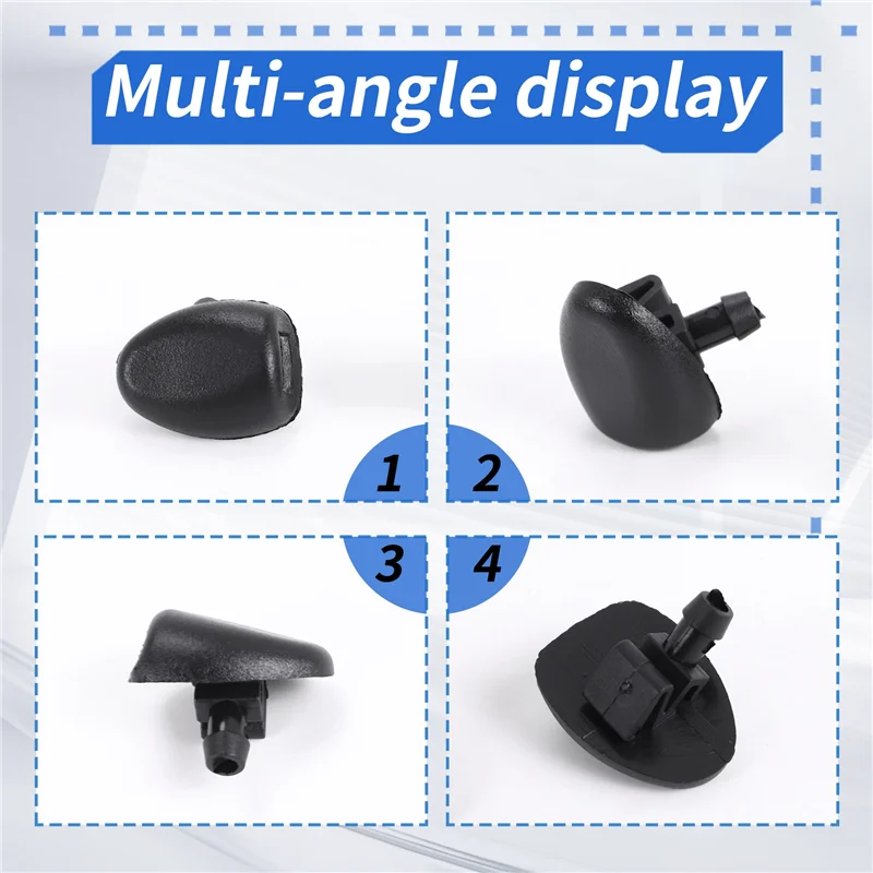 

Front Windshield Wiper Nozzle For 206 407 6438Z1 6438CA 643871 Glass Spray Accessories