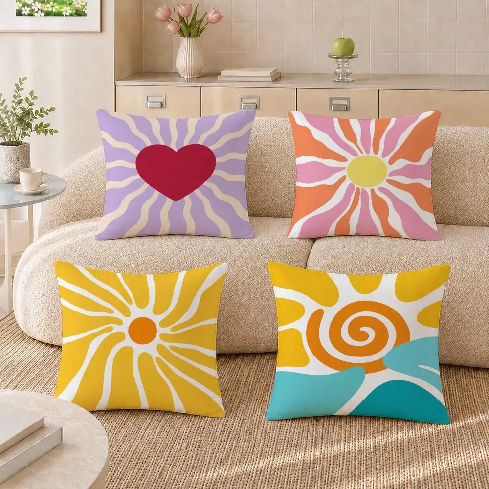 cojin geometrica abstracta artistica Cushion Cover Pillowcase Sofa Living Room Home Gift Office Decor Protective Covers
