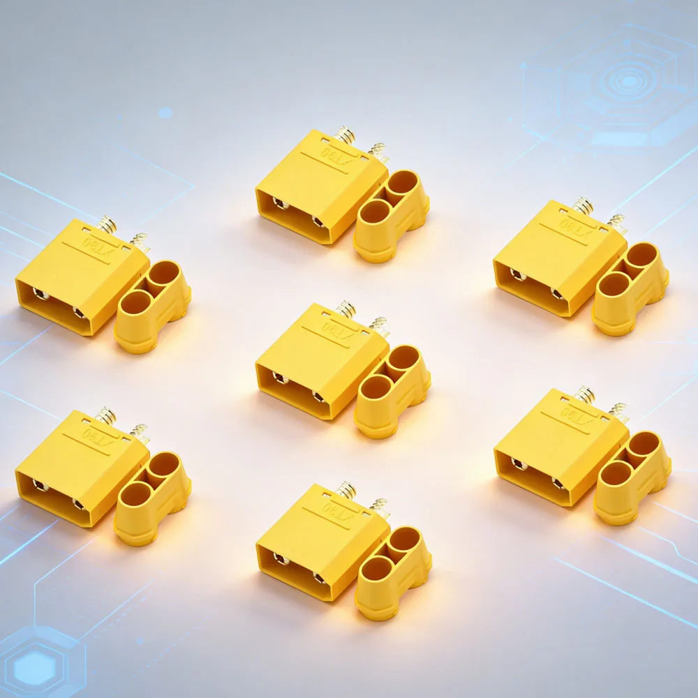 

Набор разъемов Amass XT90 XT90H (5/10 пар) 4,5 мм, позолоченные штекеры и гнезда типа «банан» для RC LiPo аккумуляторов