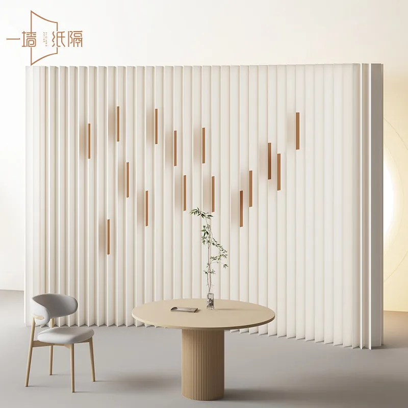 Paper Screen Partition False Wall Office Partition Folding Baffle Movable Partition Wall Modern Screen