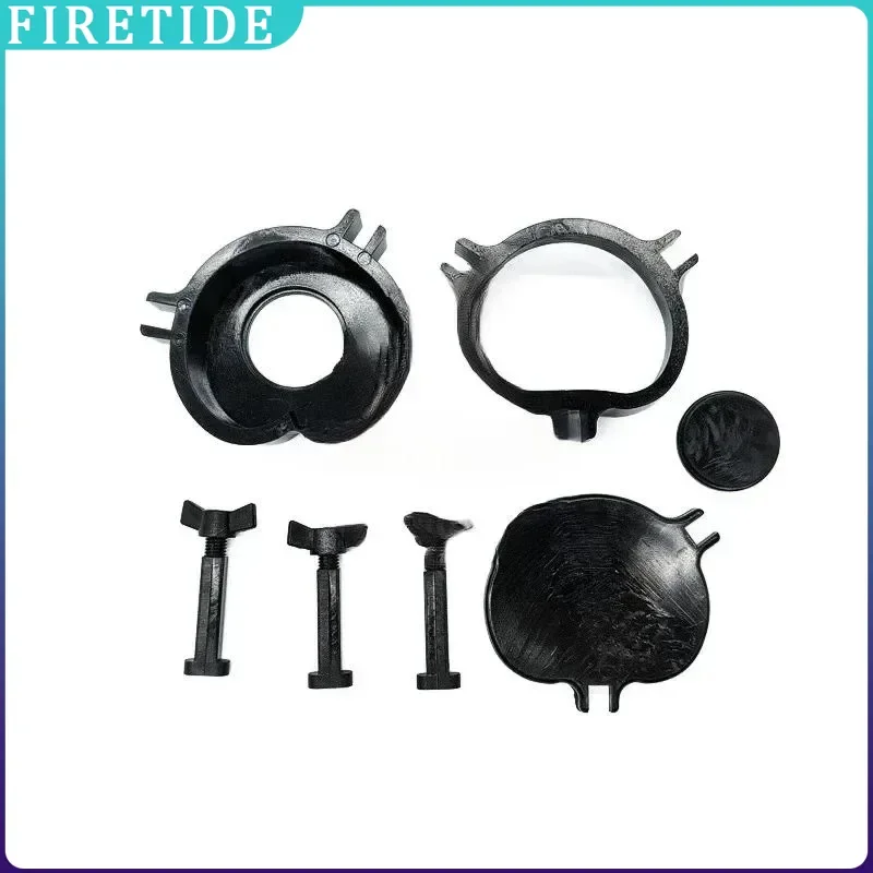 Black Plastic Dental Microwave Denture Flask, Active Denture Press Compressor Cooking Box, 1 Set Dentistry Lab Equipment Araba