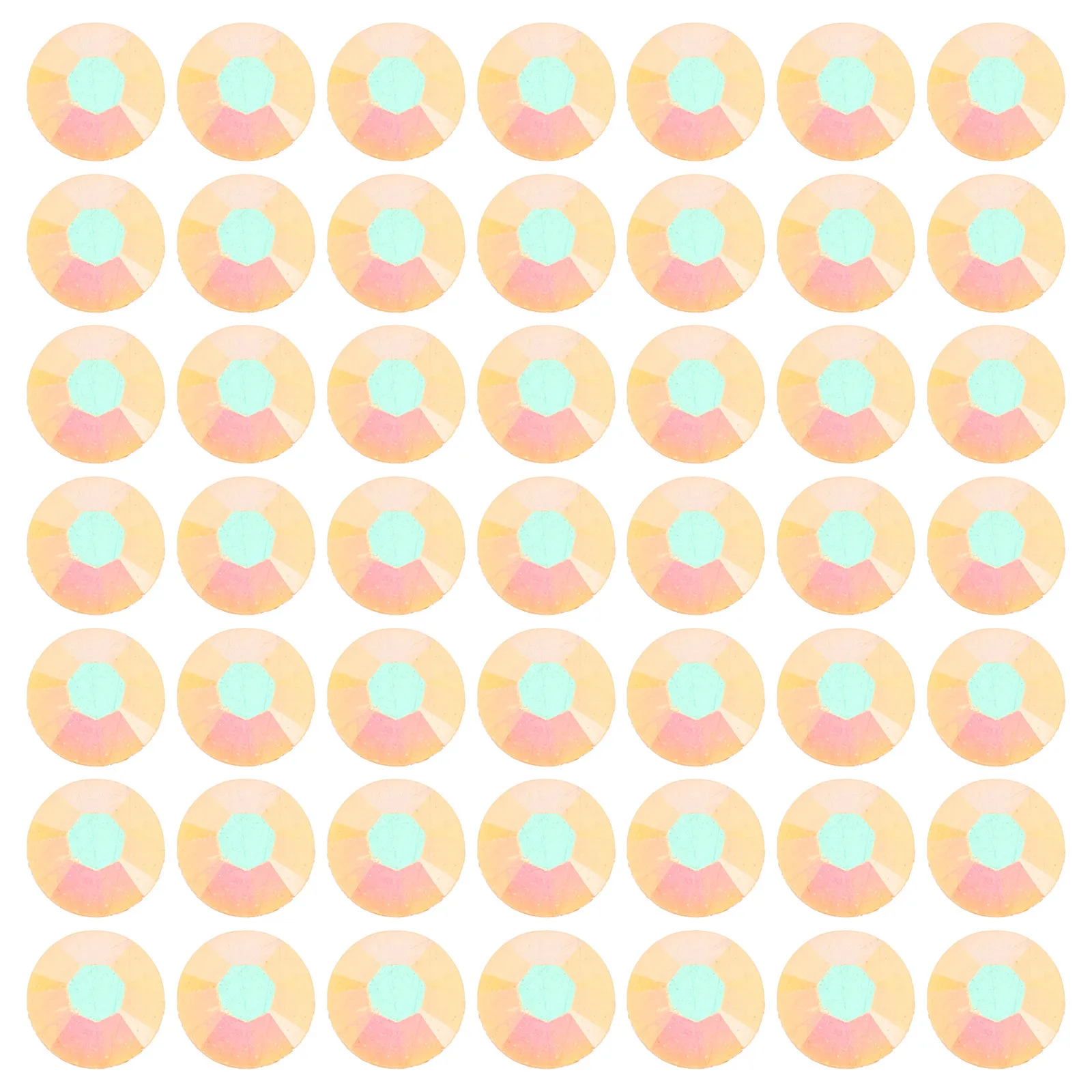 6 sztuk płaskich kryształków żywicznych 5mm pomarańczowe AB Jelly okrągłe kryształki do zdobienia paznokci, rękodzieła, ubrań, butów, dekoracji DIY